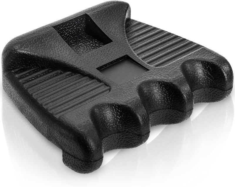 Eorbow 3 Holes Pool Cue Holder, Portable Weighted Pool Stick Holder, Non-slip Cue Rest for Table, Mini Billiard Cue Rack with Chalk Holder - Image 1